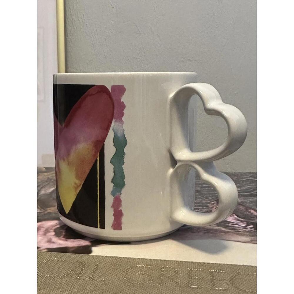 Vintage Applause Colorful Hearts Coffee Tea Cup Mug 80s 90s - Picture 2 of 4